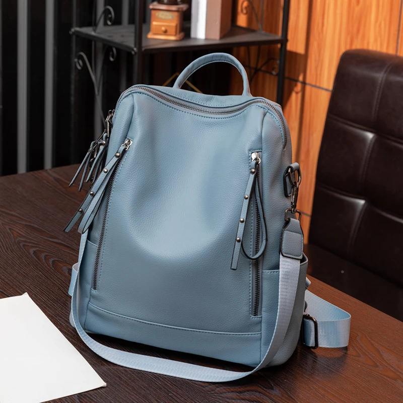 Large capacity retro style soft womens backpack convertible shoulder bag perfect for commuting and travel y260615 - view 3