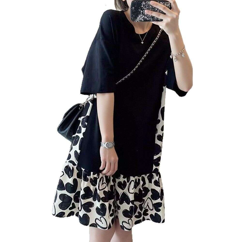 Women's Polka Dot Summer Dresses, Chiffon Mini Casual Dress with Hooded Flutter Sleeves, Peplum Detail, Natural Waist - Trumpet Mermaid Silhouette for - view 6