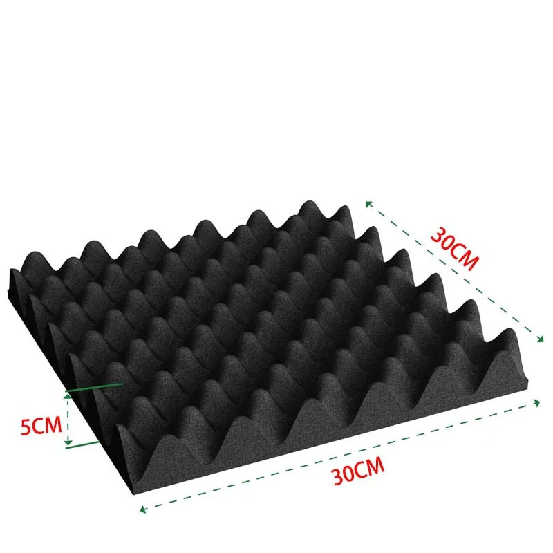 1PC SelfAdhesive Acoustic Soundproof Foam Sound Absorbing Canceling Panels Eggcrate Wall Stickers For Home KTV Studios 260612 - view 5