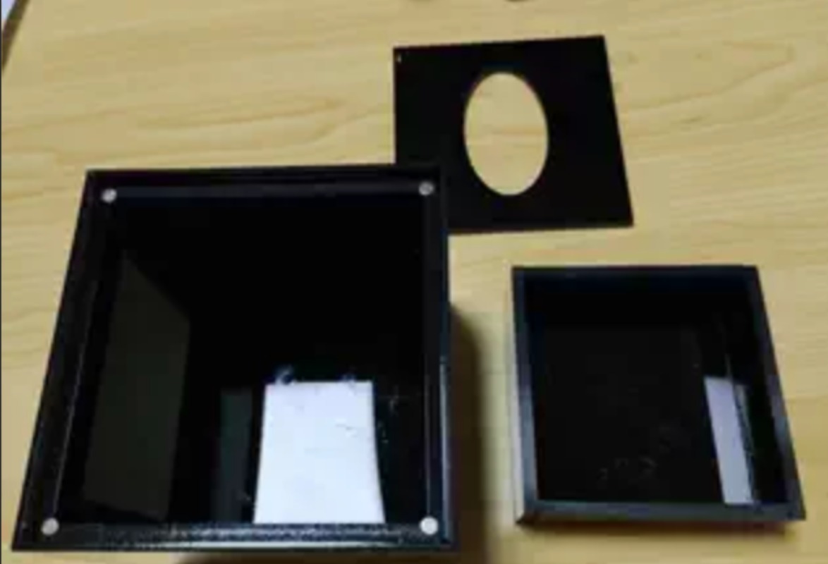 Semi-Transparent Acrylic Tissue Box Hidden Camera Mount for Home Office Surveillance