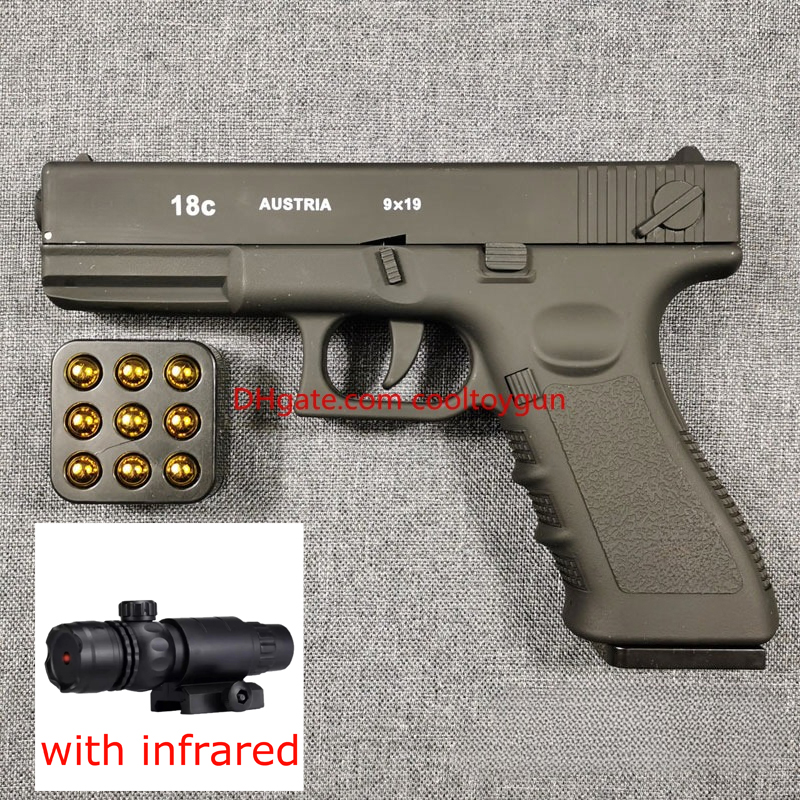 Automatic Shell Ejection Pistol Toy Gun Cosplay Blaser Prop Model For Adults Kids Outdoor Games