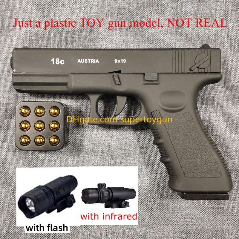 Automatic Shell Ejection Pistol Toy Gun Blaster Model For Adults Kids Outdoor Games
