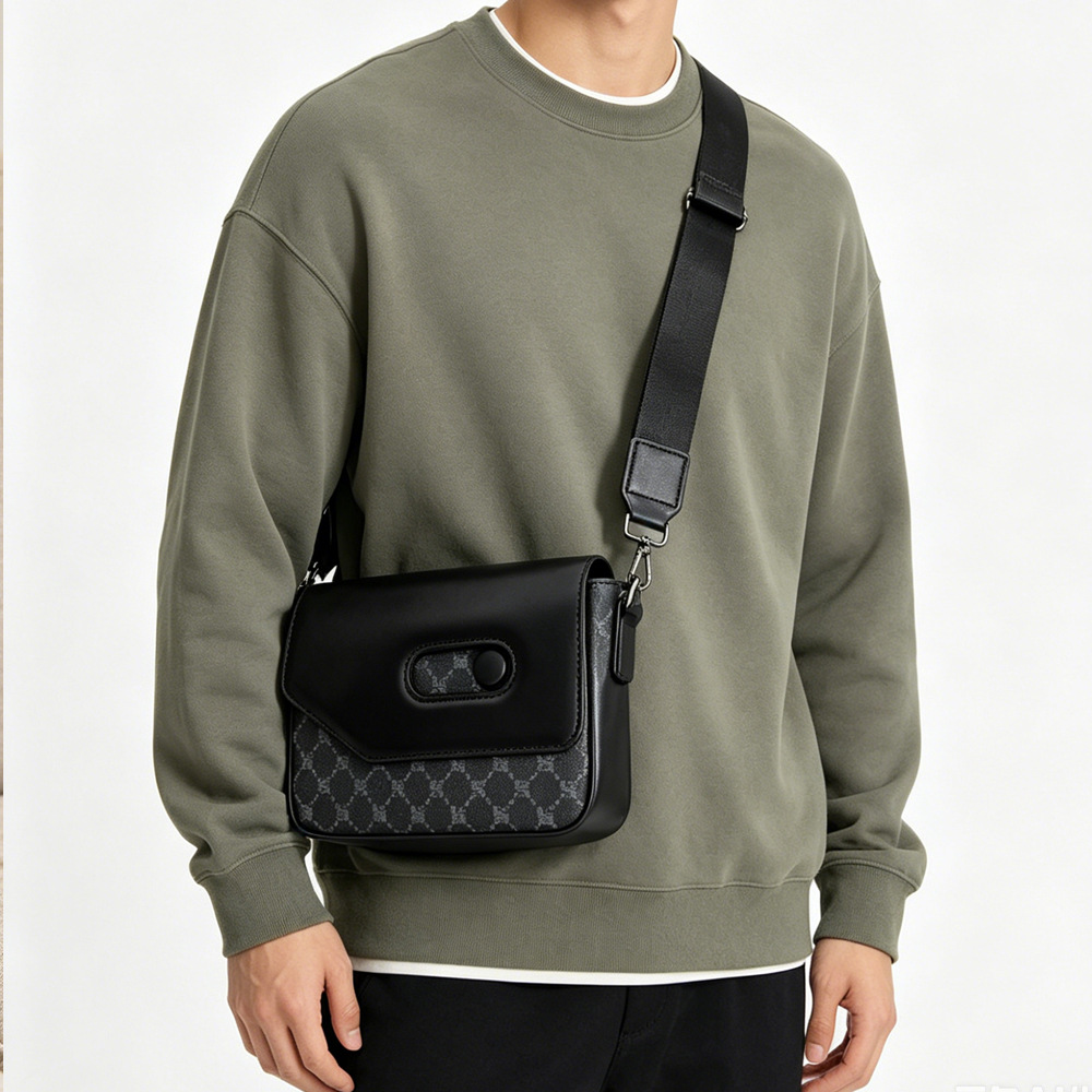 Free shipping 2026 new trendy stylish crossbody bag for men simple lightweight versatile commuting shoulder bag for women - view 5