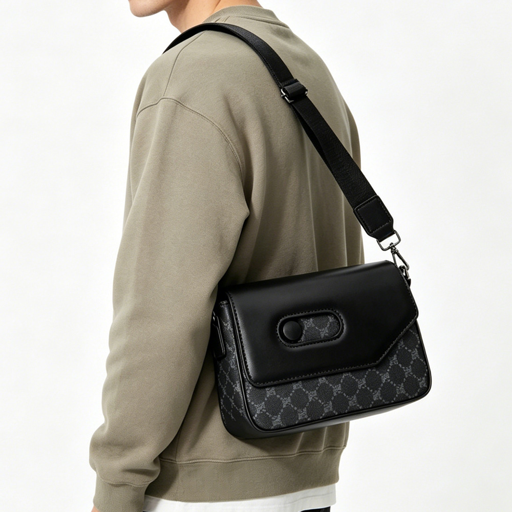 Free shipping 2026 new trendy stylish crossbody bag for men simple lightweight versatile commuting shoulder bag for women - view 6