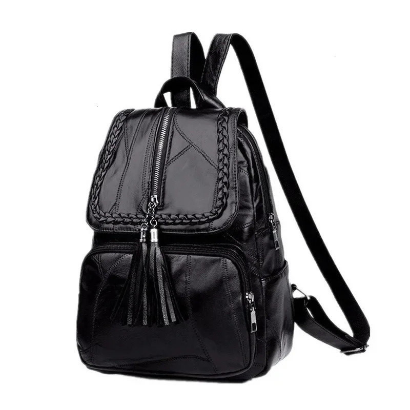 1 Pc Leather Backpacks Fashion Shoulder Female Backpack Ladies Travel Mochilas School Bags for Girls y260615 - view 3