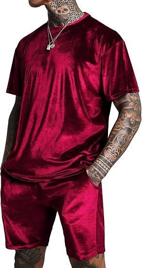 2025 Solid Color Sports Fitness Clothing Casual Running Short Sleeve Set DeRong