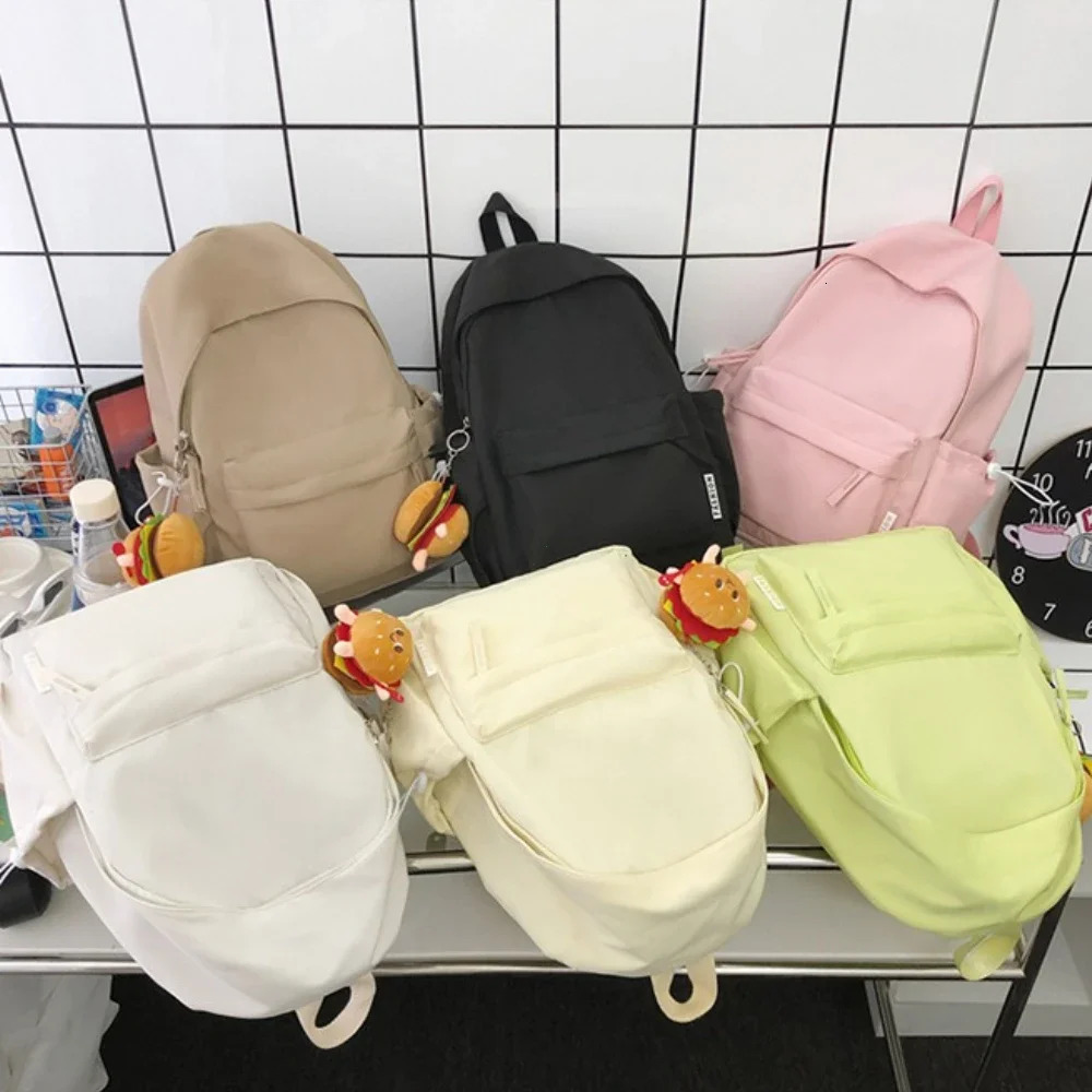 Fashion Schoolbag for Teenage Waterproof Nylon Girls Bagpack Cute Women Laptop Backpack Travel Bag Black Pink Bookbag Unisex y260615 - view 6