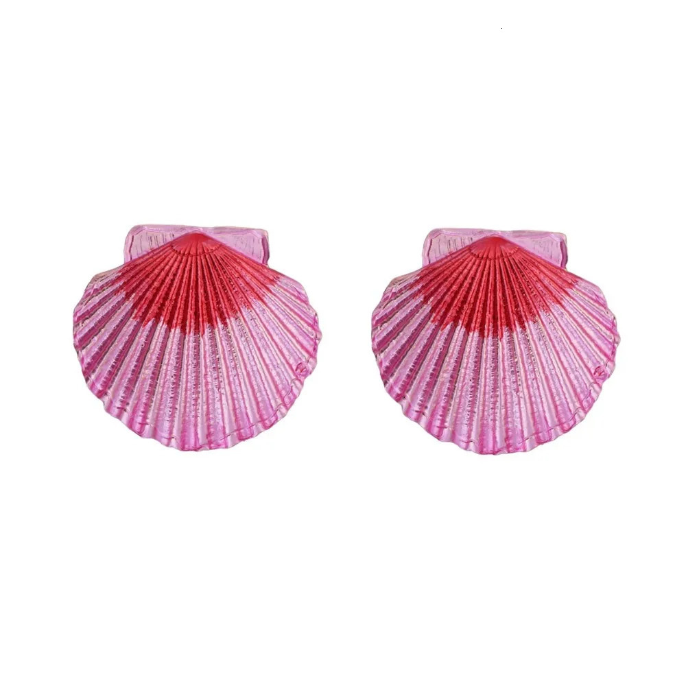 Bohemian Gradient Blue Seashell Drop Earrings for Women Summer Beach Vacation Jewelry 260612 - view 5