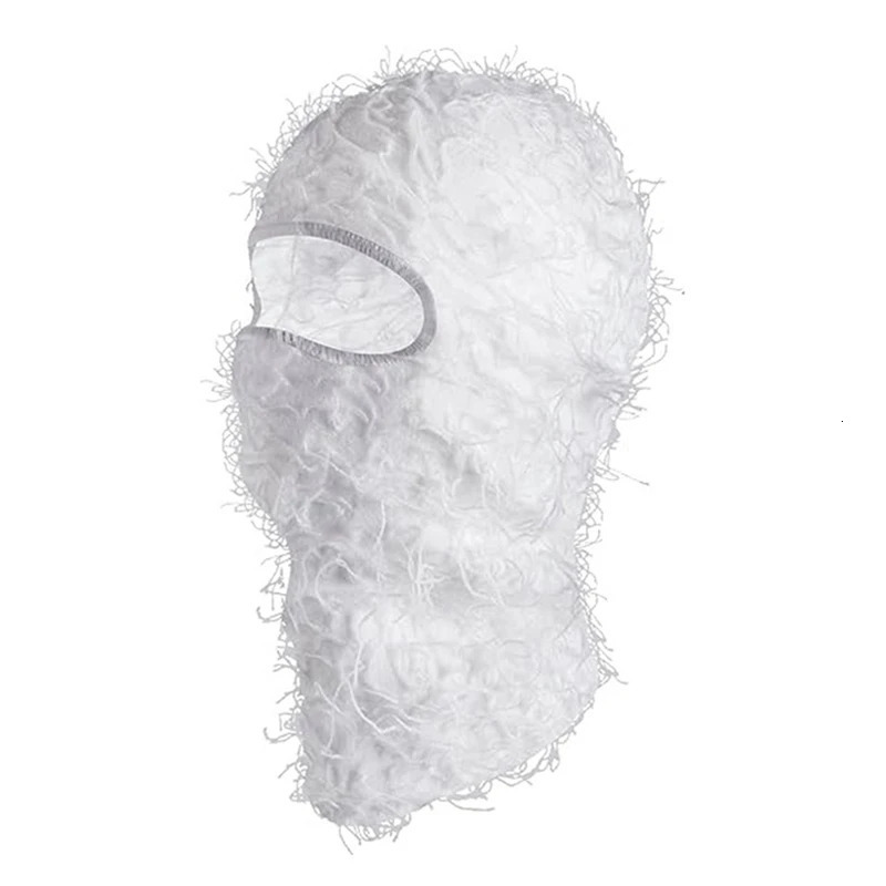 Distressed Ski Mask Full Face Knitted Fuzzy Yeat Shiesty Distress Mask For Men Women 260613 - view 7