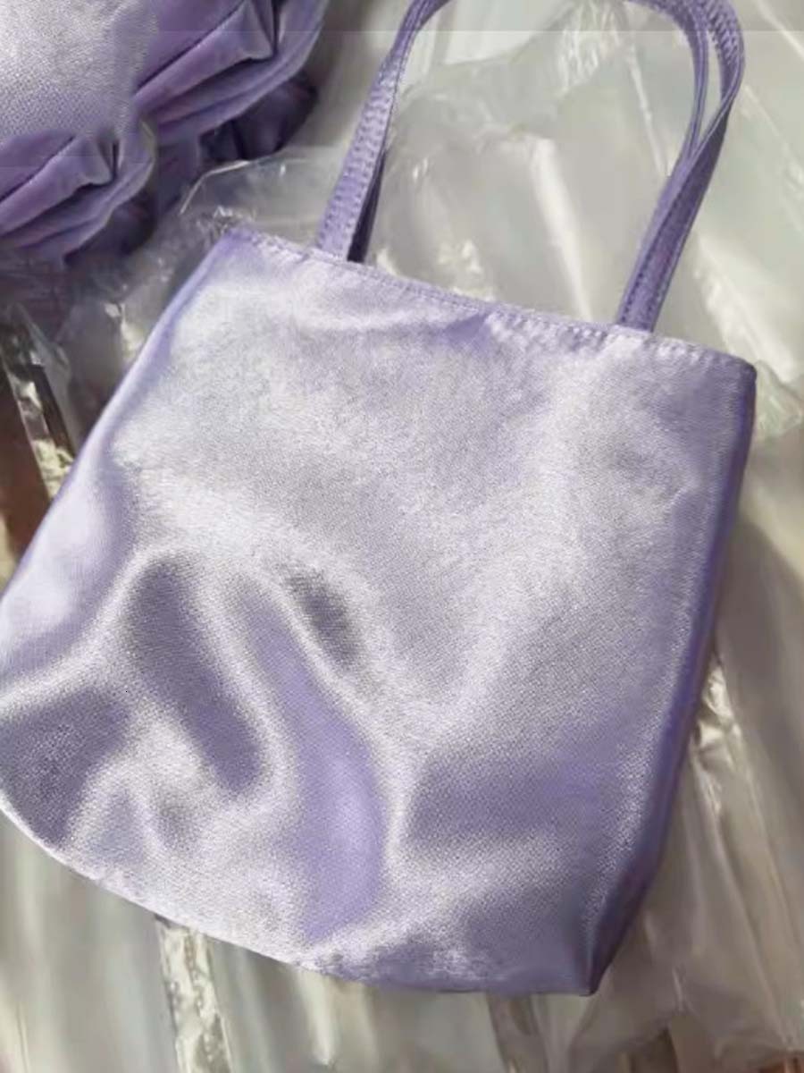 Vintage Women Bag Satin Tote Shopping Bag Crossbody Female Handbag Girl Bolsas Lady 250411