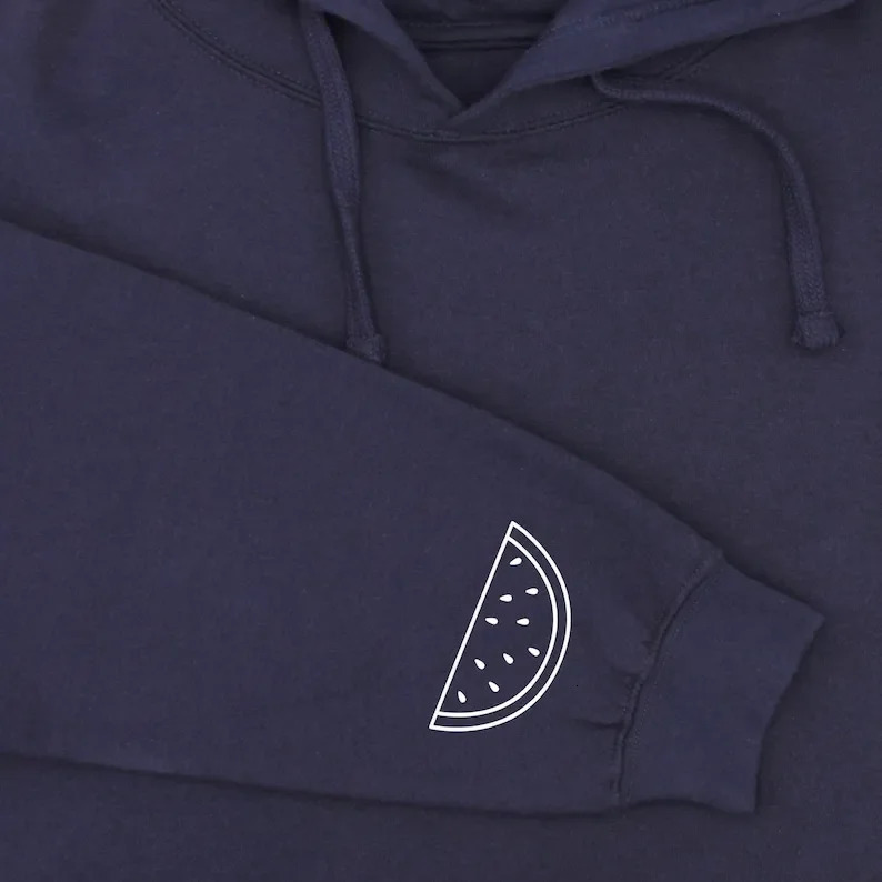 Press Hoodies Palestine Hoodie Cuff Print Cute and Simple Line n of A Watermelon Shape Clothing Men Women Unisex Sweatshirt 260612 - view 6