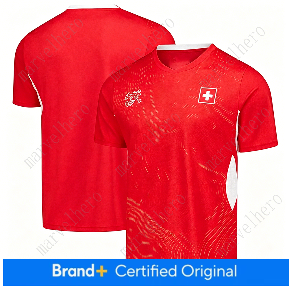 Switzerland Jersey World Cup 2026 Manuel Akanji NO. 5 T Shirt Swiss National TeamSports T-shirt Jerseys Football Stars Men Women Short Sleeves Tshirt 