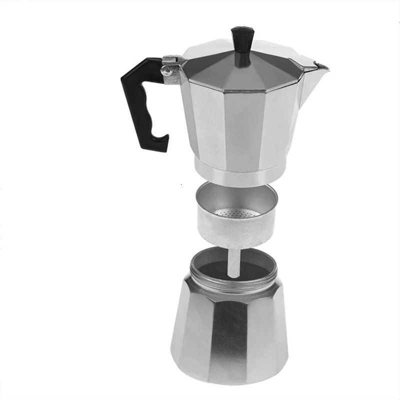 Aluminum Espresso Maker Latte Coffee Maker Italian Moka Espresso Cafeteira Percolator Pot 1cup/3cup/6cup Stovetop Coffee Maker 260612 - view 3