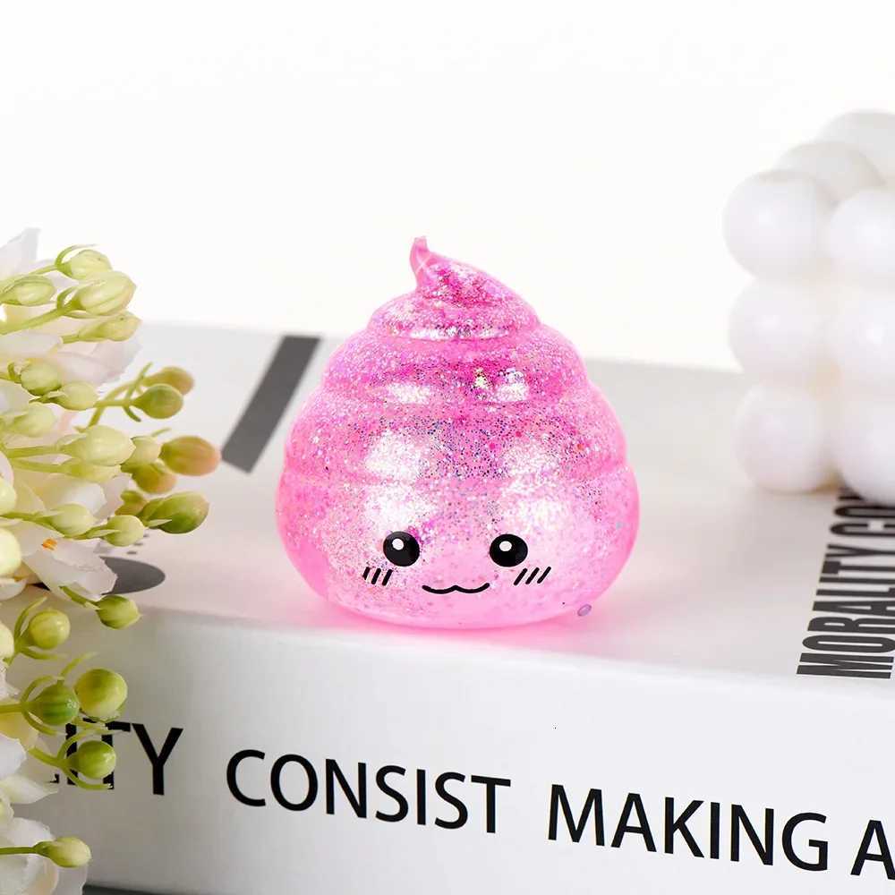 Stress Fun Poop Squishy maltose Ball blind box Glitter Funny Stretch Squeeze stress relief Toys Adults Fools Day Prank Gift M260613 - view 6