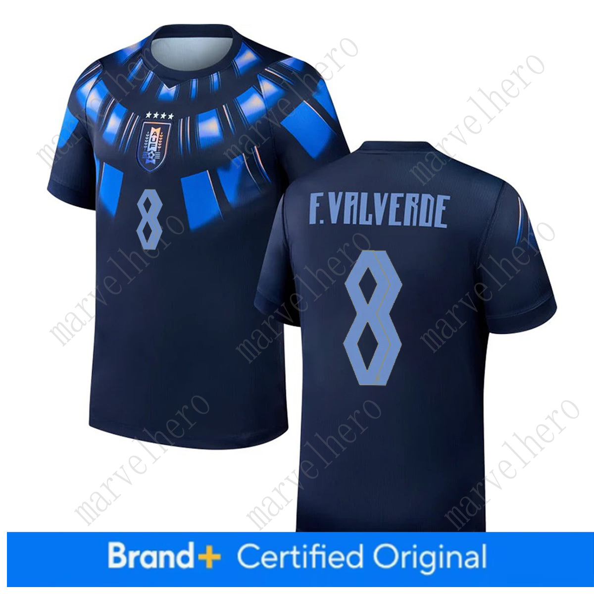 Uruguay Away Jersey Jose Maria Gimenez NO. 2 World Cup 2026 T Shirt Uruguayan National Team Sports T-shirt Jerseys Football Stars Men Women Short Slee