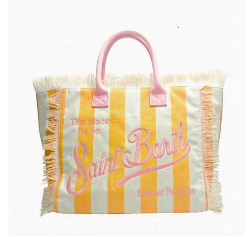 Pats Beach Canvas Tote Bag New Tassel Embroidered Handbag Trendy Crossbody Bag for Women 250929