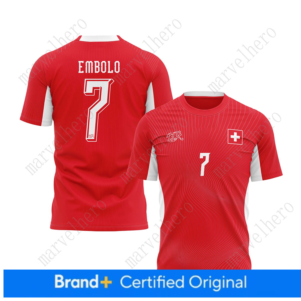 Switzerland Jersey World Cup 2026 Manuel Akanji NO. 5 T Shirt Swiss National TeamSports T-shirt Jerseys Football Stars Men Women Short Sleeves Tshirt 