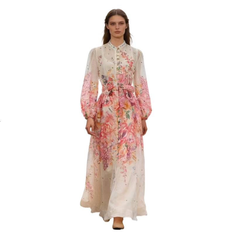 Retro Printed Shirt High Waist Skirt Set Women Elegant Single Breasted Shirts Long Skirts Sets Lady 2025 Chic Street Beach Party 250819