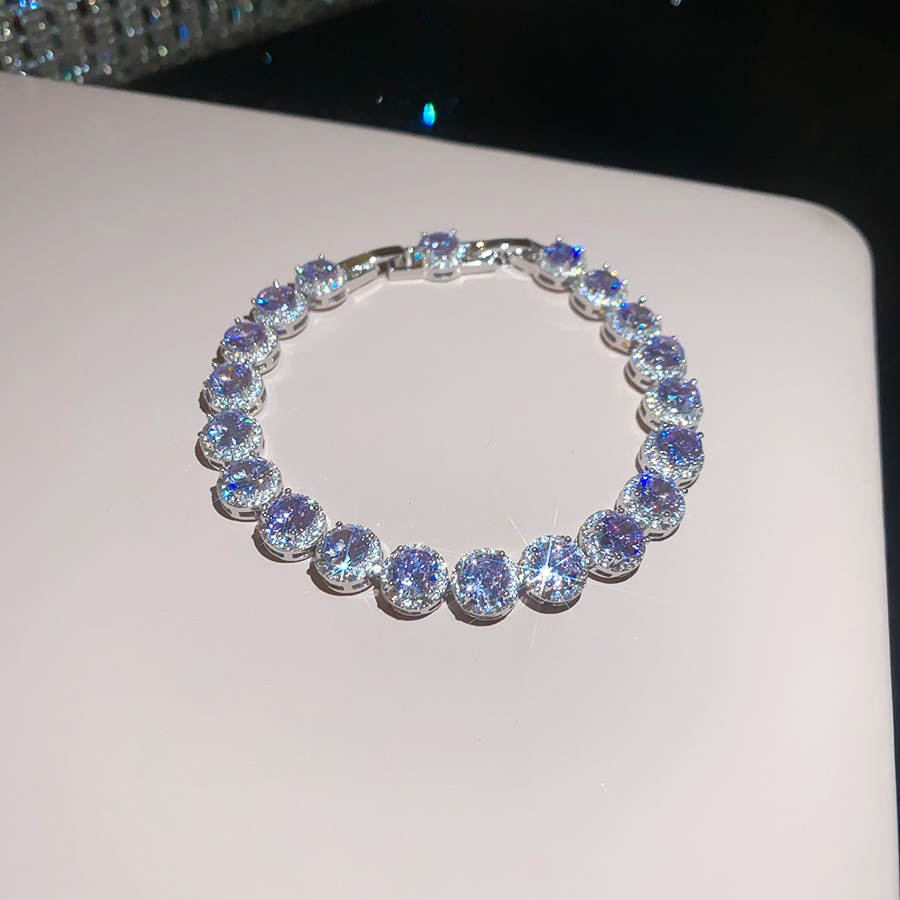 18k real gold plated zircon bracelet, light luxury, high-end exquisite wristband, fashionable niche luxury jewelry for women - view 8