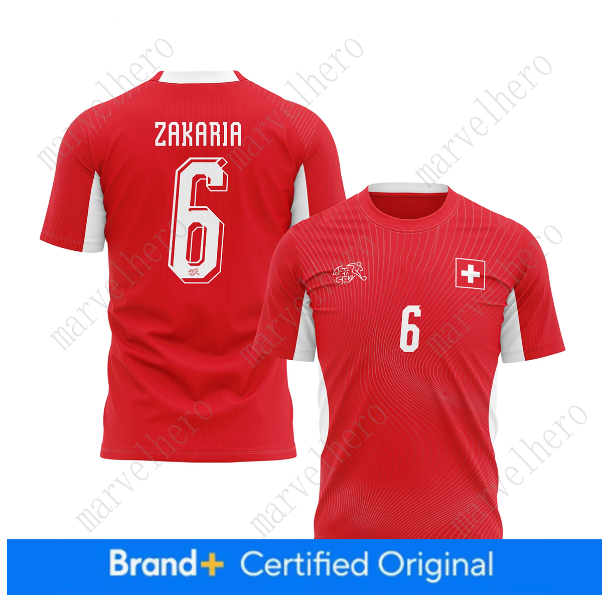 Switzerland Jersey World Cup 2026 Manuel Akanji NO. 5 T Shirt Swiss National TeamSports T-shirt Jerseys Football Stars Men Women Short Sleeves Tshirt 