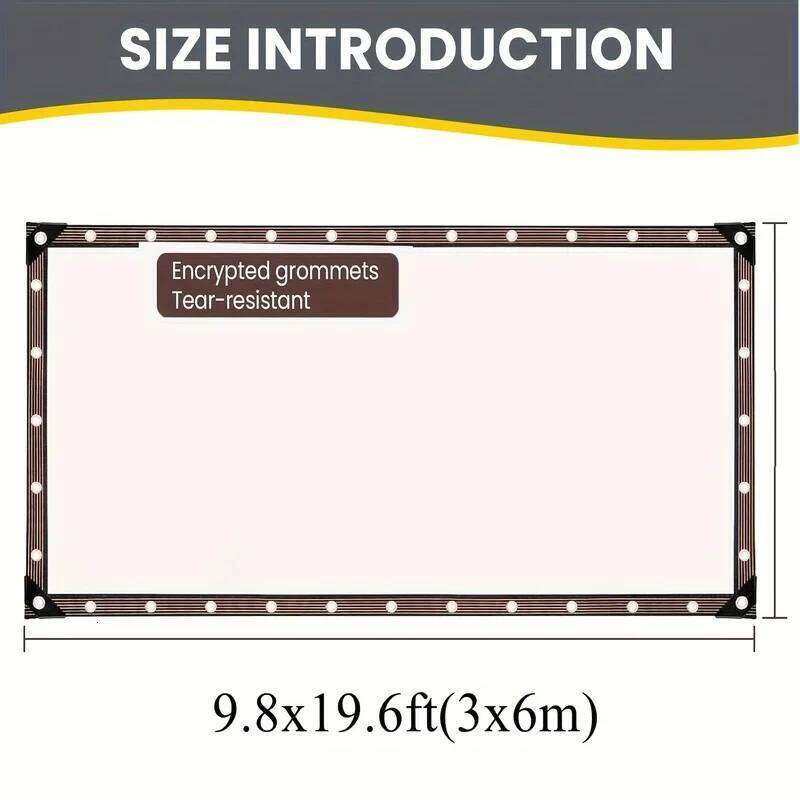 Clear Waterproof Tarps with Grommets - Multi-Use Cover for Patio, Camping, Plant Protection Outdoor Multi-Purpose Tarp