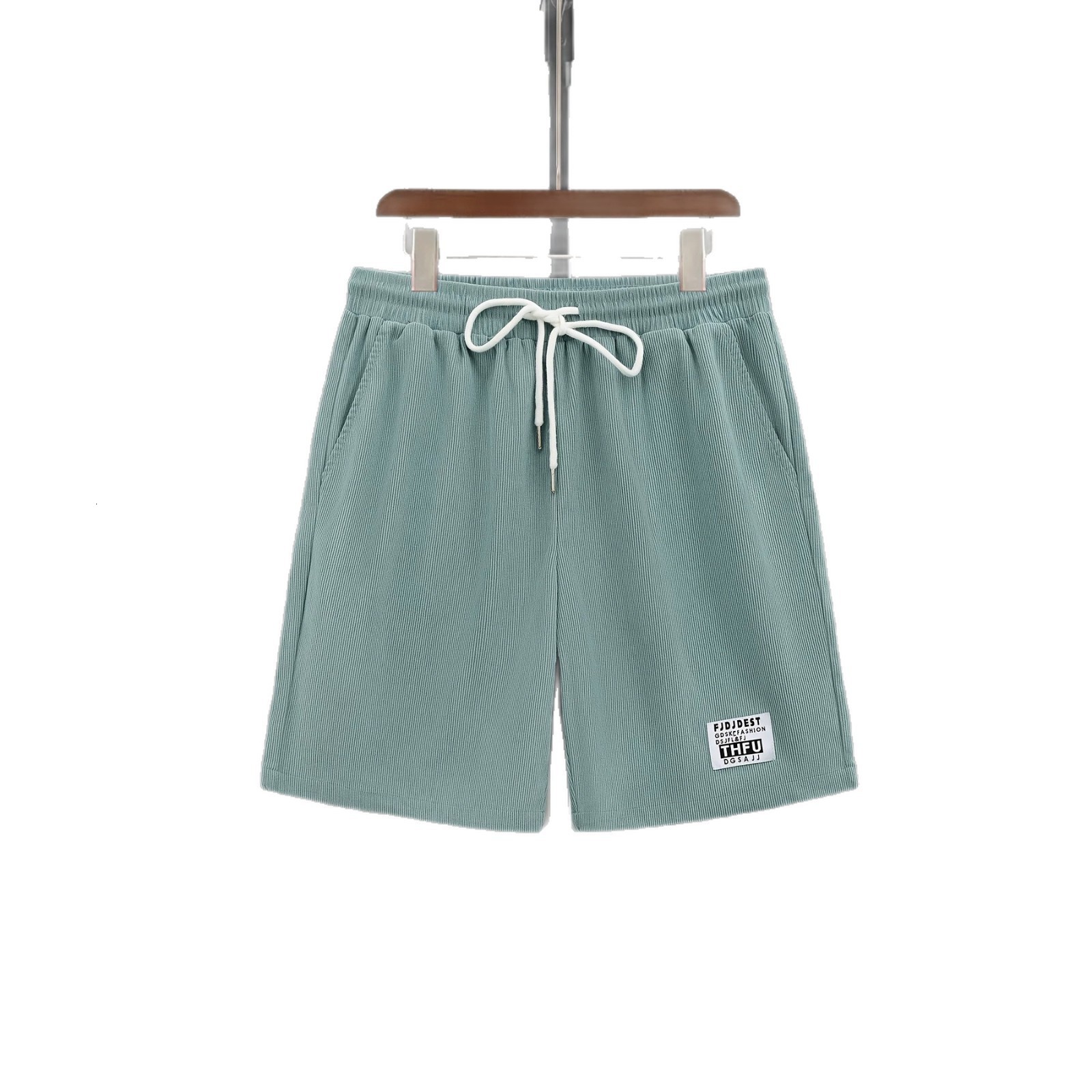 Mens Brown Pinwale Corduroy Shorts Stretch Summer Drawstring Shorts Breathable Fashion Outdoor Sportswear Casual Short Pants 250822 - view 6
