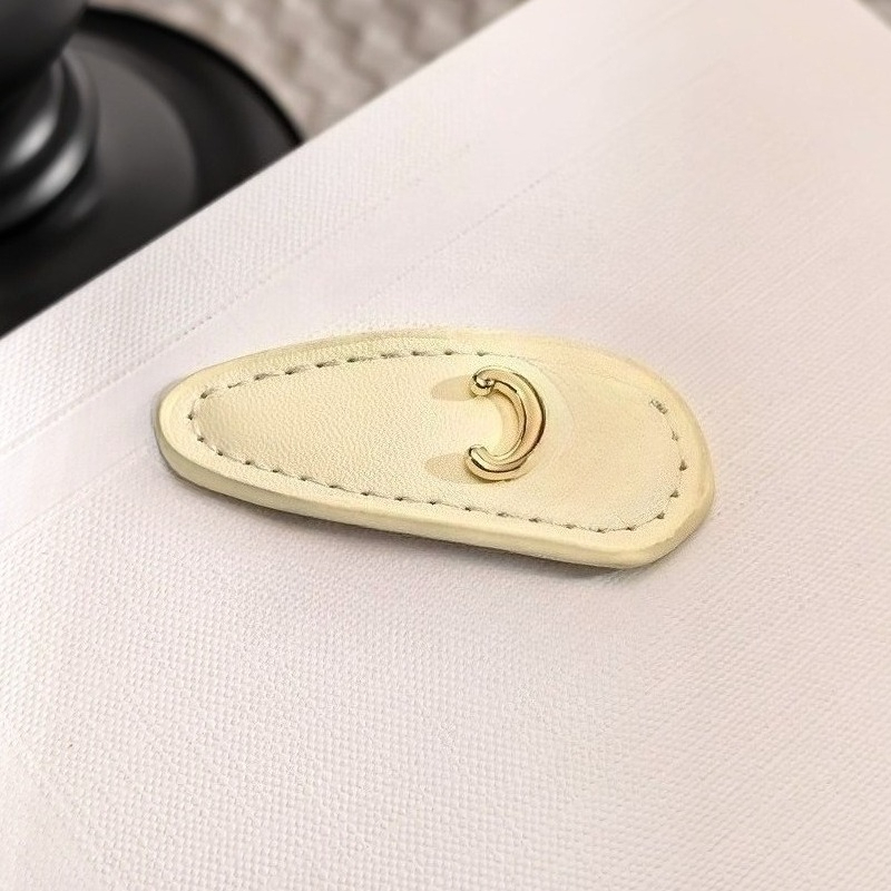 LuxuriousHairClipsandHairAccessories ColorfulTop-qualityLeather AlloyLetter Hair ClipOrnaments Classic Designer Hair Clips