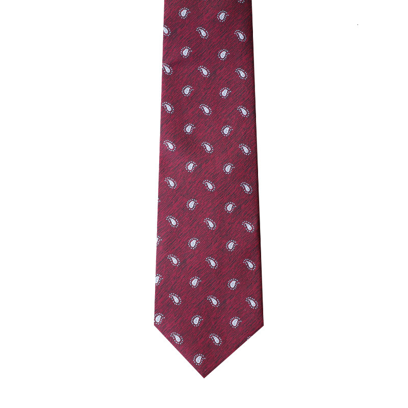 Designer Red Series Jacquard Men's Wedding Groom groomsman Business Tie Retro Fashion Accessories - view 6