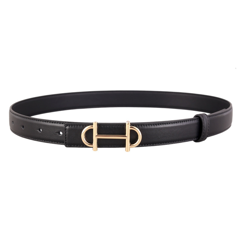 Designer Women Genuine Top Grain Cowhide Leather Belt Luxury French Gold Buckle All Match Casual Trousers Factory Stock Wholesale Ladies Brand Fashion - view 9
