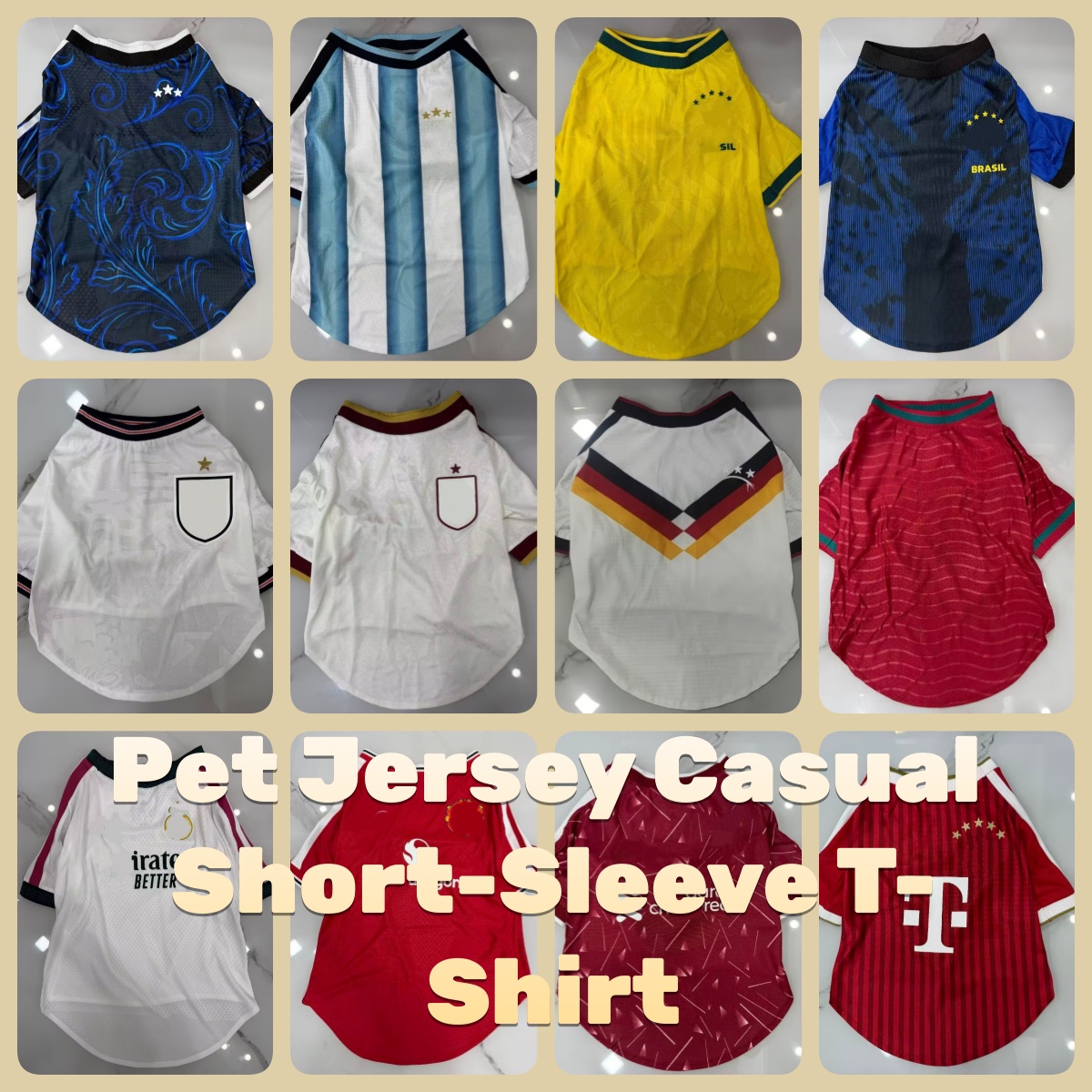 2026 Pet Jersey Casuak Football Fanatic Pet Clothing: Nuove Felpe Per Animali D…