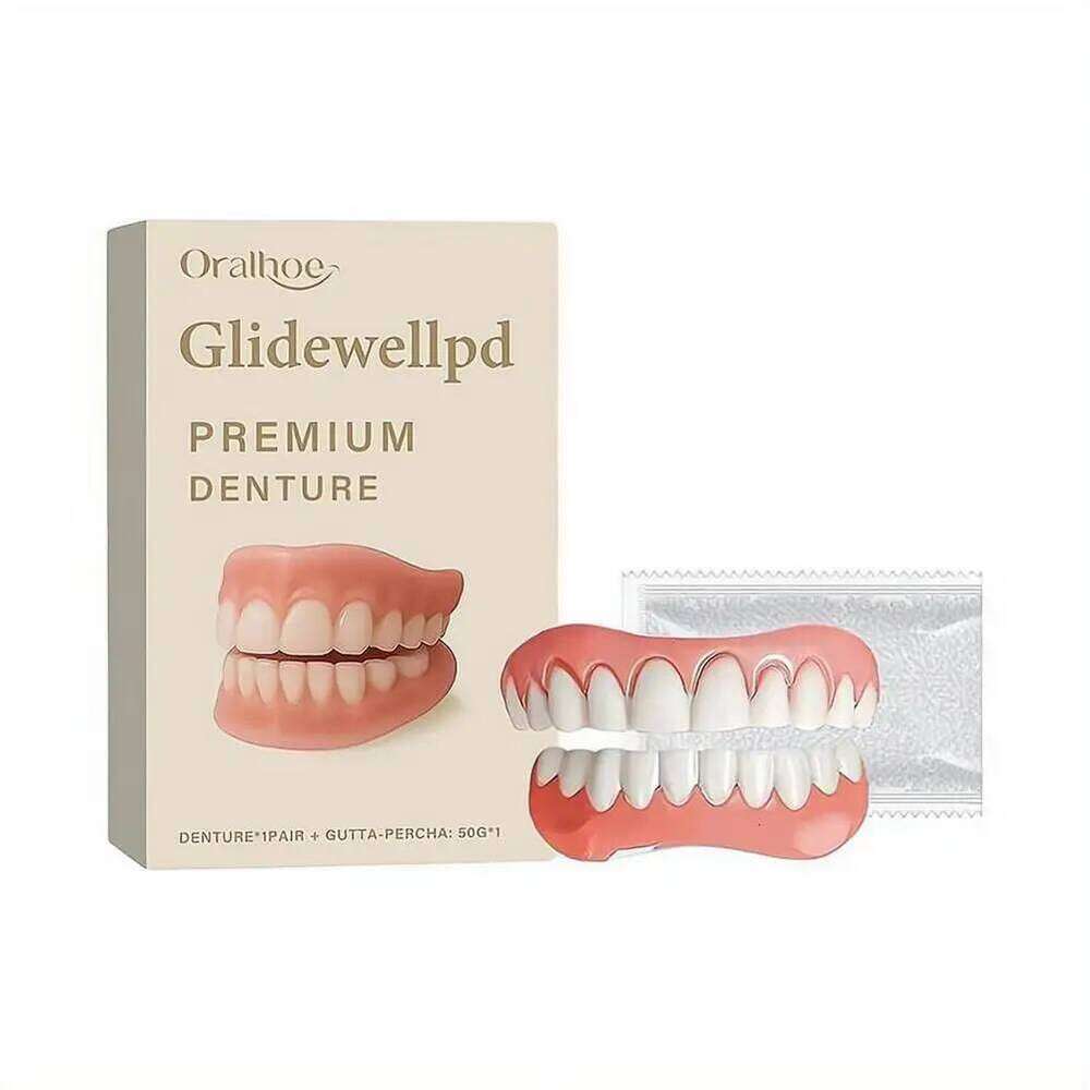 Reusable Denture Set for Aesthetic Smile Enhancement Soft Comfortable Food Grade Silicone Teeth Cover Easy Clean Long Term Use - view 7