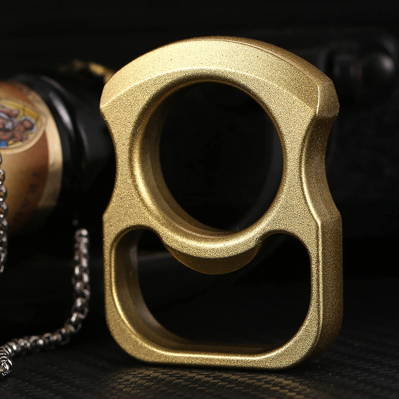2026 New Metal Knuckle Duster Four Finger Tiger Fist Buckle Outdoor Camping Safety Defense Pocket EDC Tool - view 4