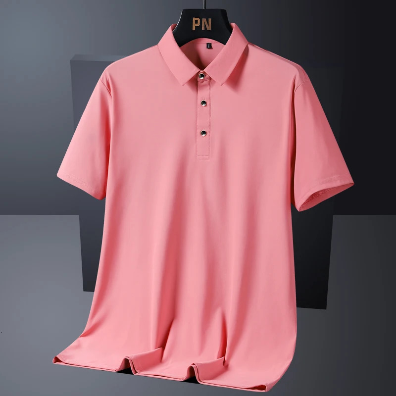 Summer Plus Size 7xl 8xl 9xl Polo Shirt Men Quick Dry Ice Silk Breathable Polo Mens Oversize Business Polo Shirt Clothing 260618CJ - view 4