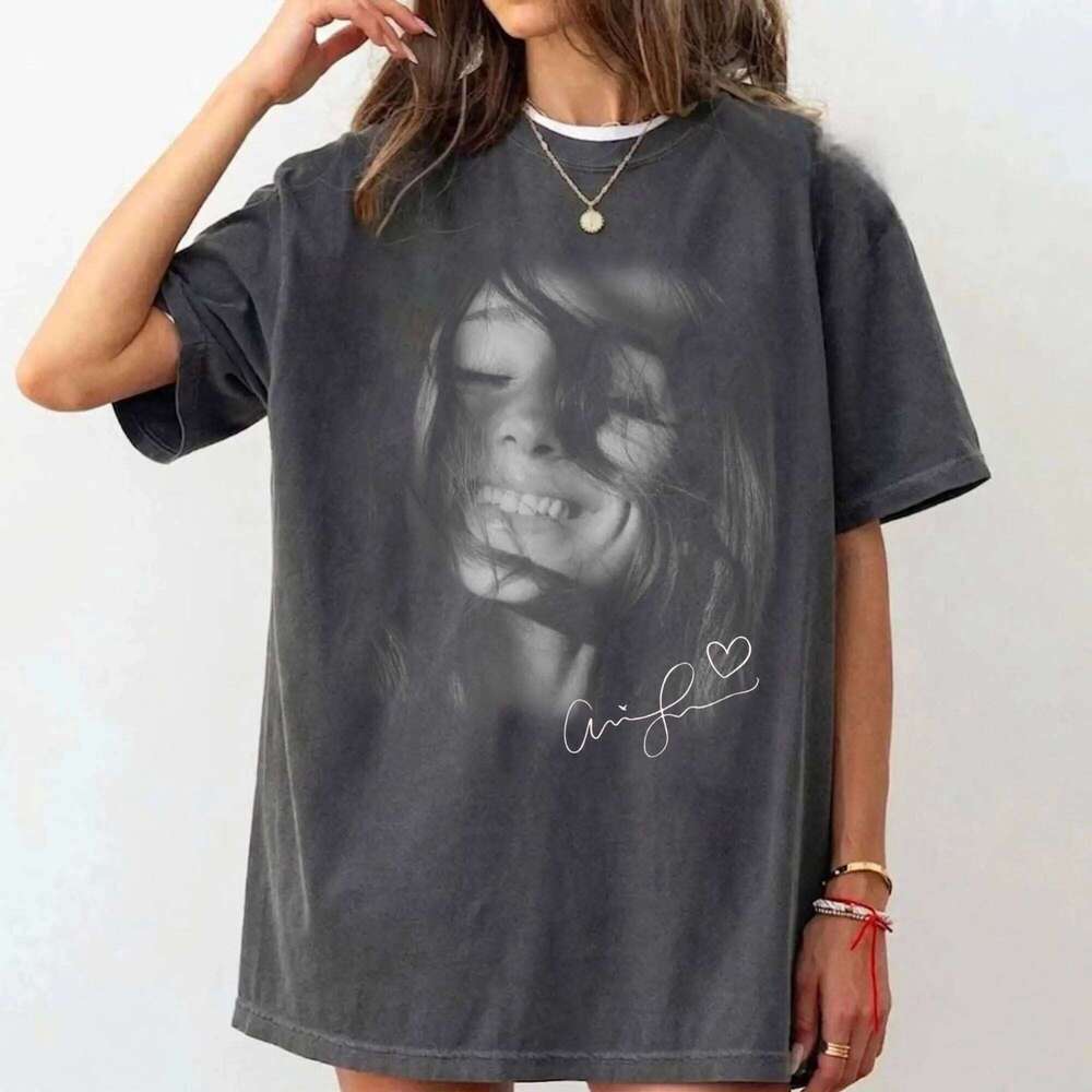 Tour Fans Y2k Oversized Tee Singer Ariana Grande 2026 New Album Petal Graphic Merch T Shirt Fashion Casual Loose T-Shirt Unisex
