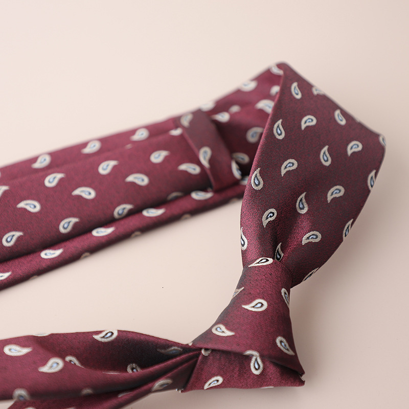 Designer Red Series Jacquard Men's Wedding Groom groomsman Business Tie Retro Fashion Accessories - view 4