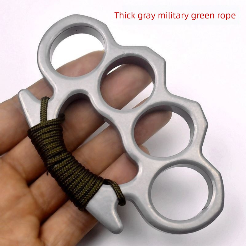 2026 New Metal Knuckle Duster Four Finger Tiger Fist Buckle Outdoor Camping Safety Defense Pocket EDC Tool - view 5
