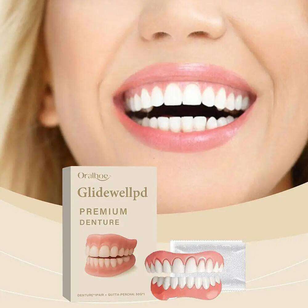 Reusable Denture Set for Aesthetic Smile Enhancement Soft Comfortable Food Grade Silicone Teeth Cover Easy Clean Long Term Use - view 6