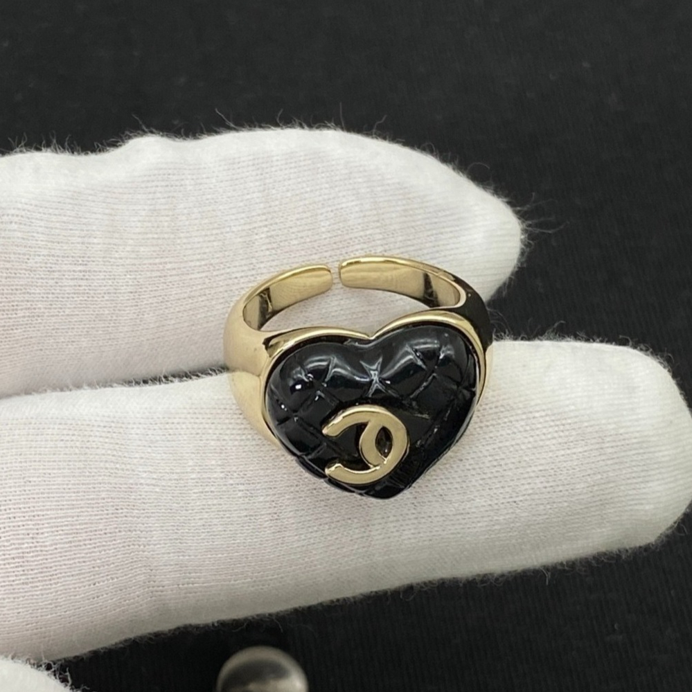 Designer Ring Band Letter Ring Fashion Flower Pearl Open Rings Luxury 18K Gold Plated Jewelry Wedding One Size