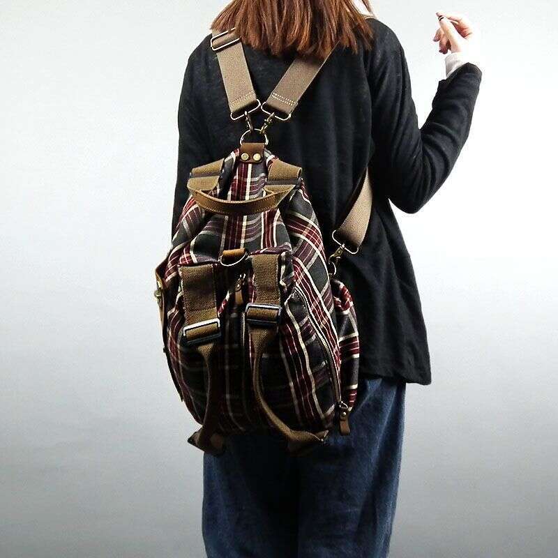 In Stock Bags Factory Handbag Shoulder Women's Dual-use Crossbody Capacity Red Plaid Bag Large dh1798093-JY