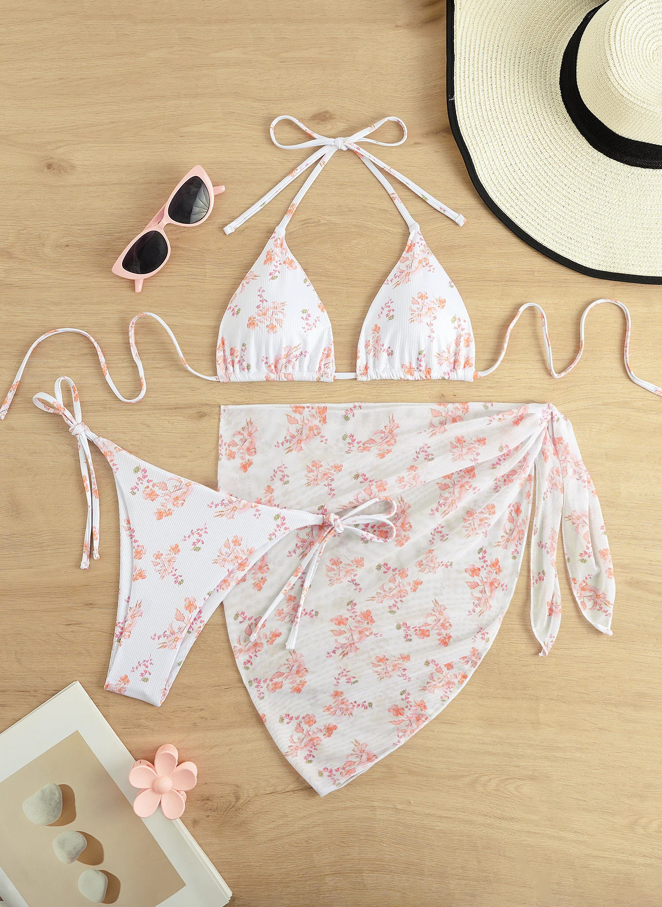 2026 Halter Triangle String Bikinis Leopard Swimsuit Women 3 Pieces Sexy Swimwear Female Bathers Bathing Swimming Swim Suit 260611 - view 5