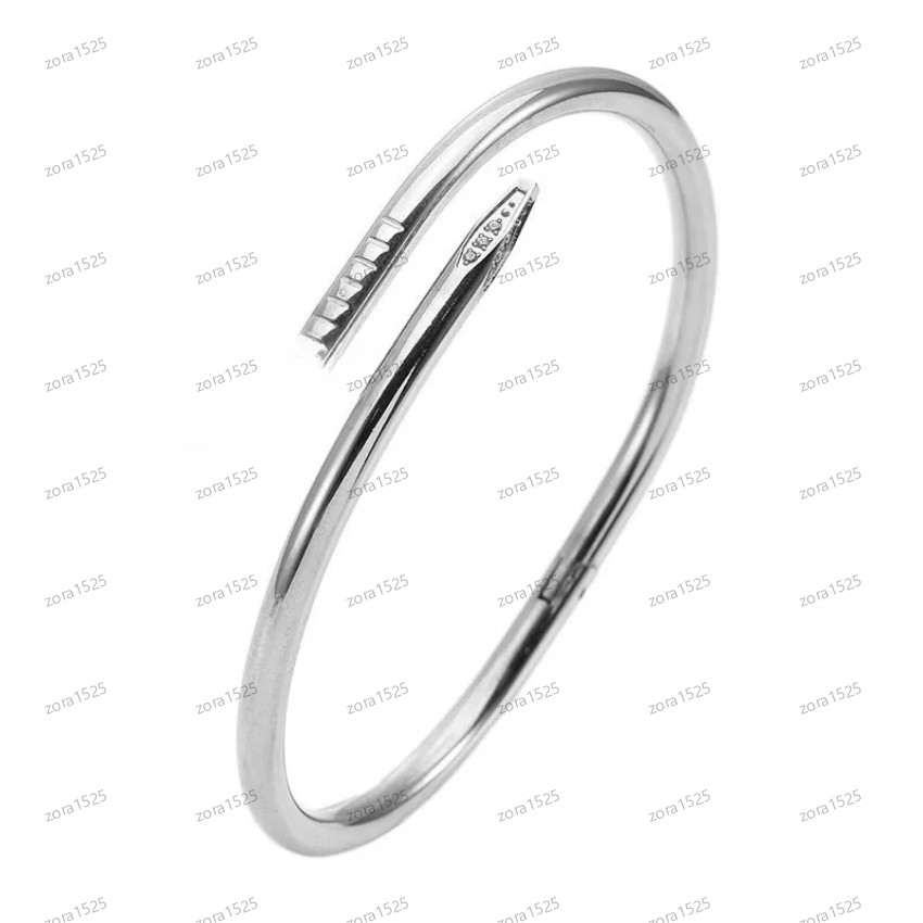 gold jewlery women bracelet braclets luxury jewelry women Designer Nails Bracelet Gold Jewelry Car Cuff Bracelets Luxury Silver Screw Bracelets Size 17 19CM Popula