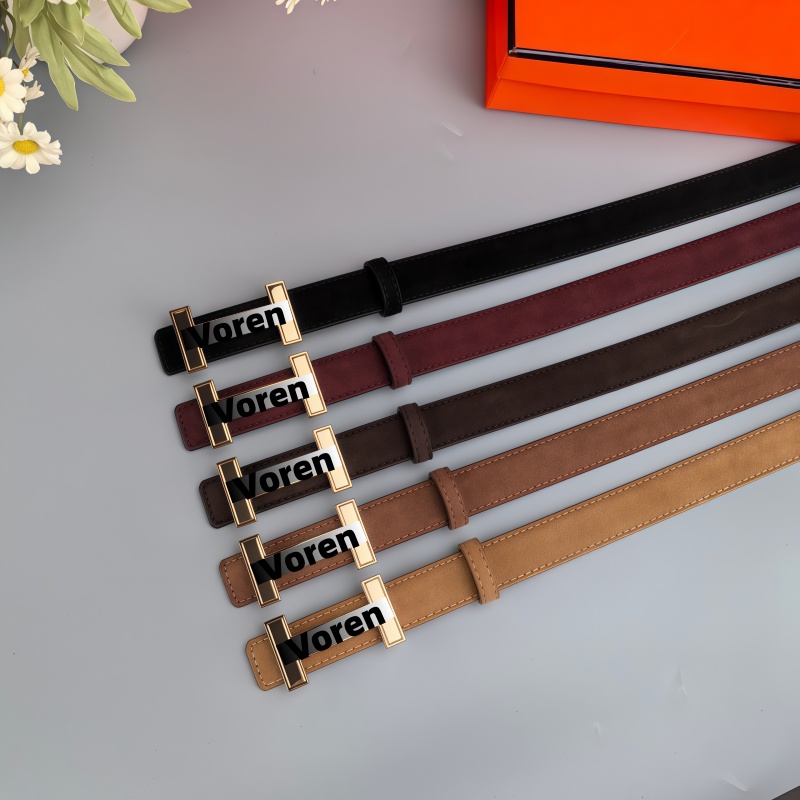 Belt Designer Belt Fashion Belts for Women Men Belt Designer High-end Womens H Smooth Buckle Thin Waist Belt Suede Leather 25MM