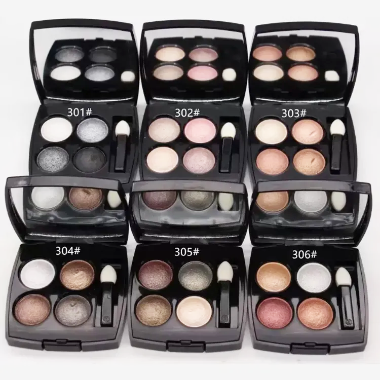Brand 4 Colors Eye Shadow Palette With Make Up Brush 6 Kinds Can Choose Women Girl Eyes makeup Kit 301 302 303 304 305 306 High Quality