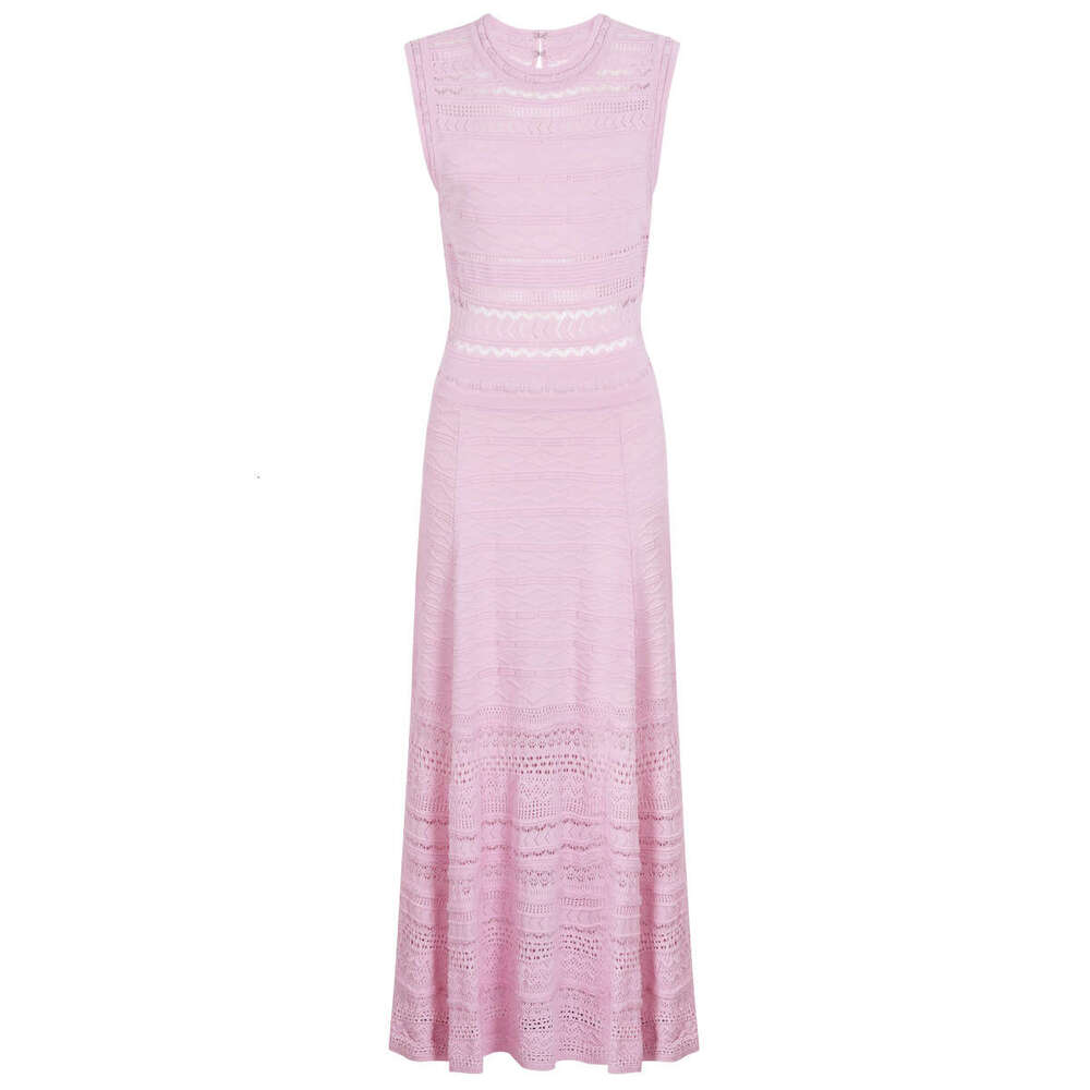 Slim Waist Flared Hem Luxury Designer Maje Women Elegant Office Wedding Cocktail Party Outfits Sleeveless Square Neck Knit A Line Mini Dress Bohemian  - view 5