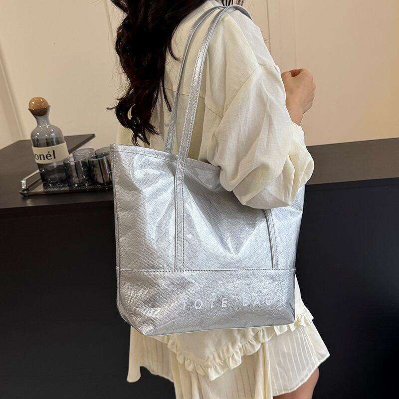 3 2 pcs set Women Summer PVC Transparent Composite Bags Set Shoulder with Purse Waterproof Beach Tote Casual Bag 240730 4
