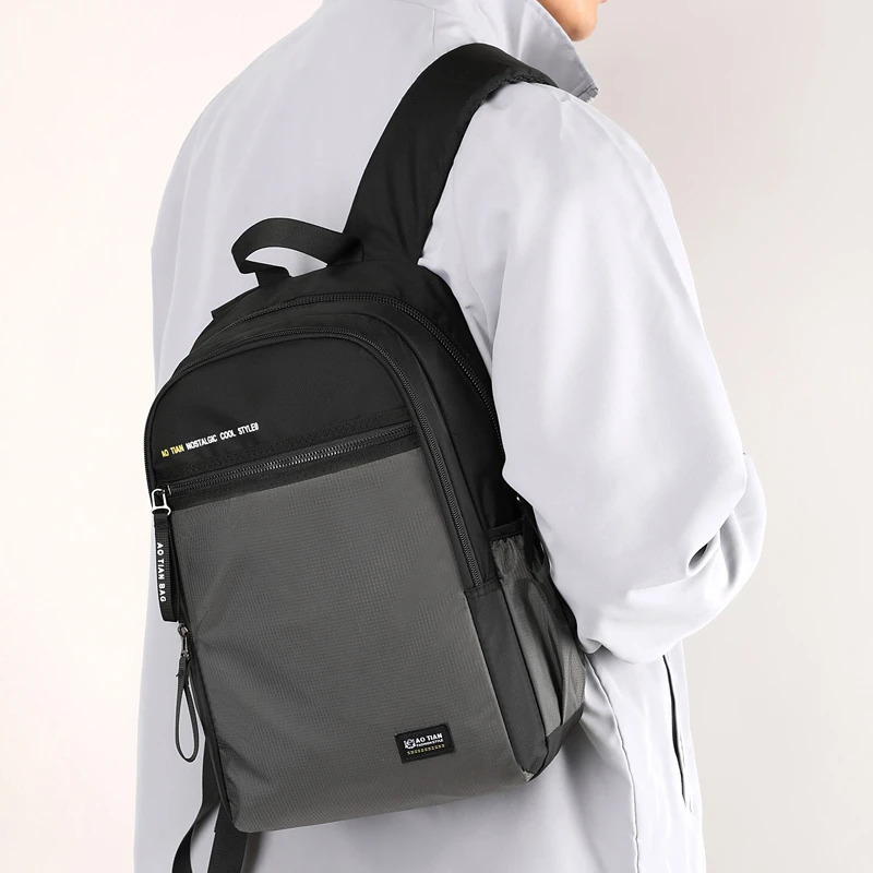 AOTIAN Mens Backpack Light laptop Knapsack School Bag large capacity Boys Male Travel Shoulder Nylon Schoolbag Unisex y260611 - view 7