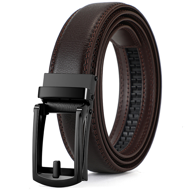 Mens Belt New Hot Selling Genuine Leather Two Layer Cowhide Business Fake Pin Buckle High End Fashion Belt Factory Direct Sale - view 6