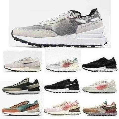 K Designer Shoes Men Women Waffle Retro Casual Sneakers Breathable Mesh Suede Splicing Runnin Shoes Classic Fashion Platform Trainers Daily Walking Footwear Gift