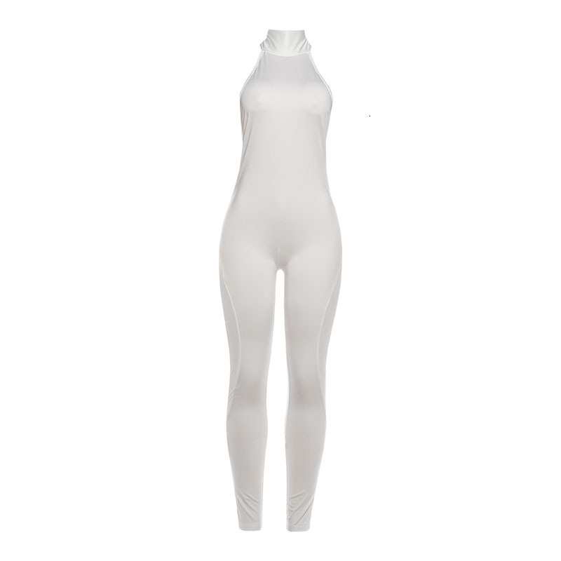 K25Q86713 Spring 2026 Sexy Girl Backless Halter Neck ButtLifting Tight Jumpsuit Womens Clothing y250912