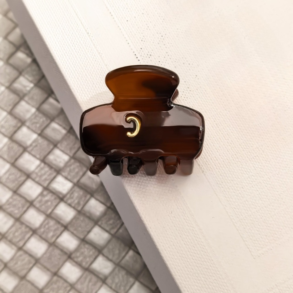 Designer Hair Clip Triomphe Acetate Small Hair Claw Clip High-quality Tortoise Shell Claw Clip Hair Barrettes for Women Alloy Luxury Hair Accessories Can Be Mixed